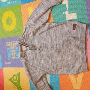 Gray Half-Zip Toddler Sweater
